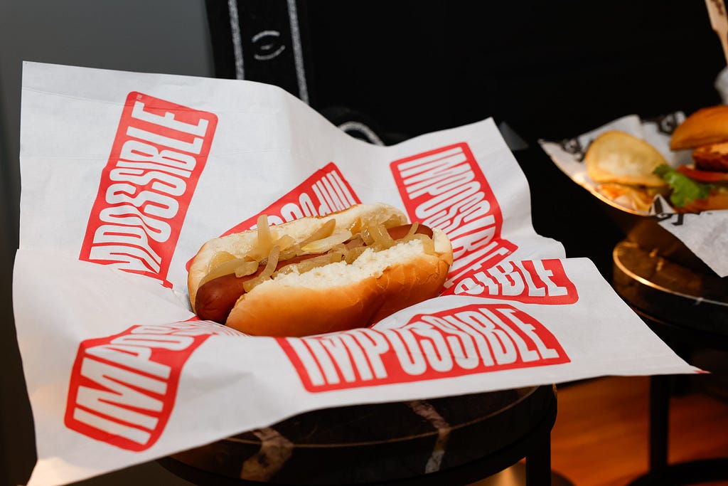 The Impossible Hot Dog available in Section 155 and select concession stands.