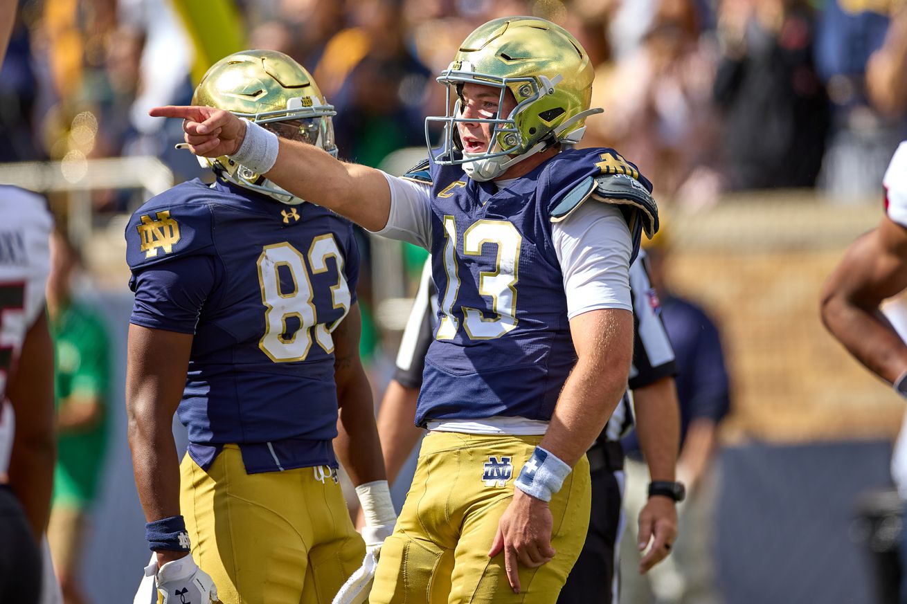 COLLEGE FOOTBALL: SEP 07 Northern Illinois at Notre Dame