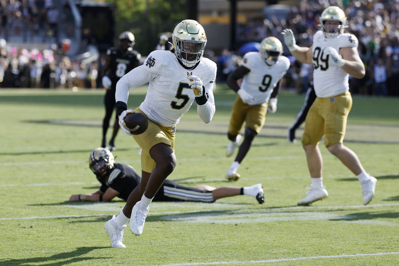 COLLEGE FOOTBALL: SEP 14 Notre Dame at Purdue