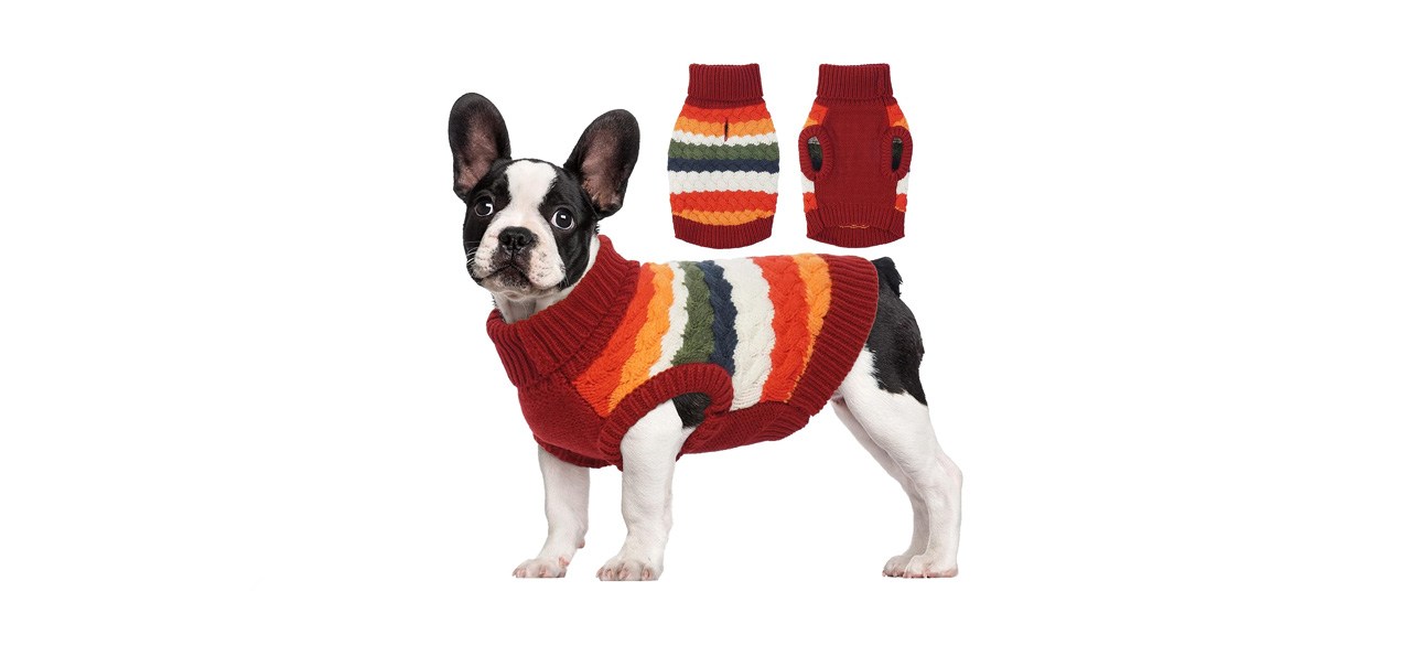 Kuoser Cable-Knit Dog Sweater