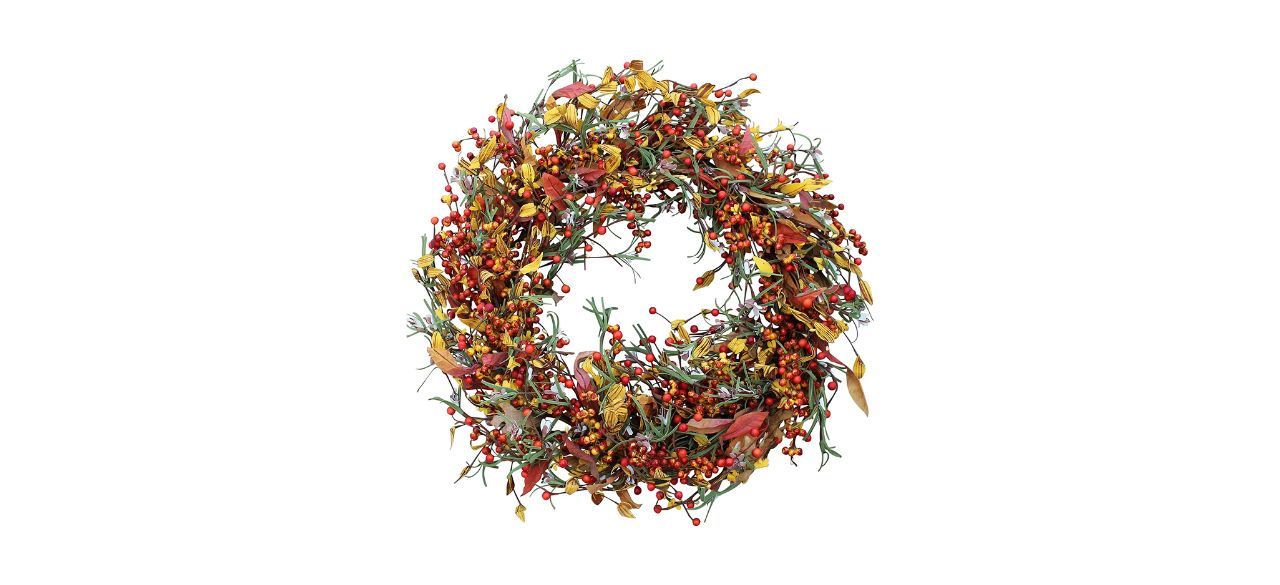 Best The Wreath Depot Appalachia Berry Silk Fall Door Wreath