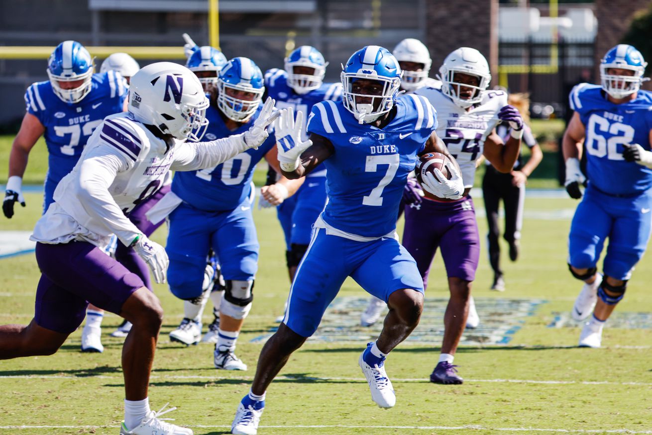 NCAA Football: Northwestern at Duke