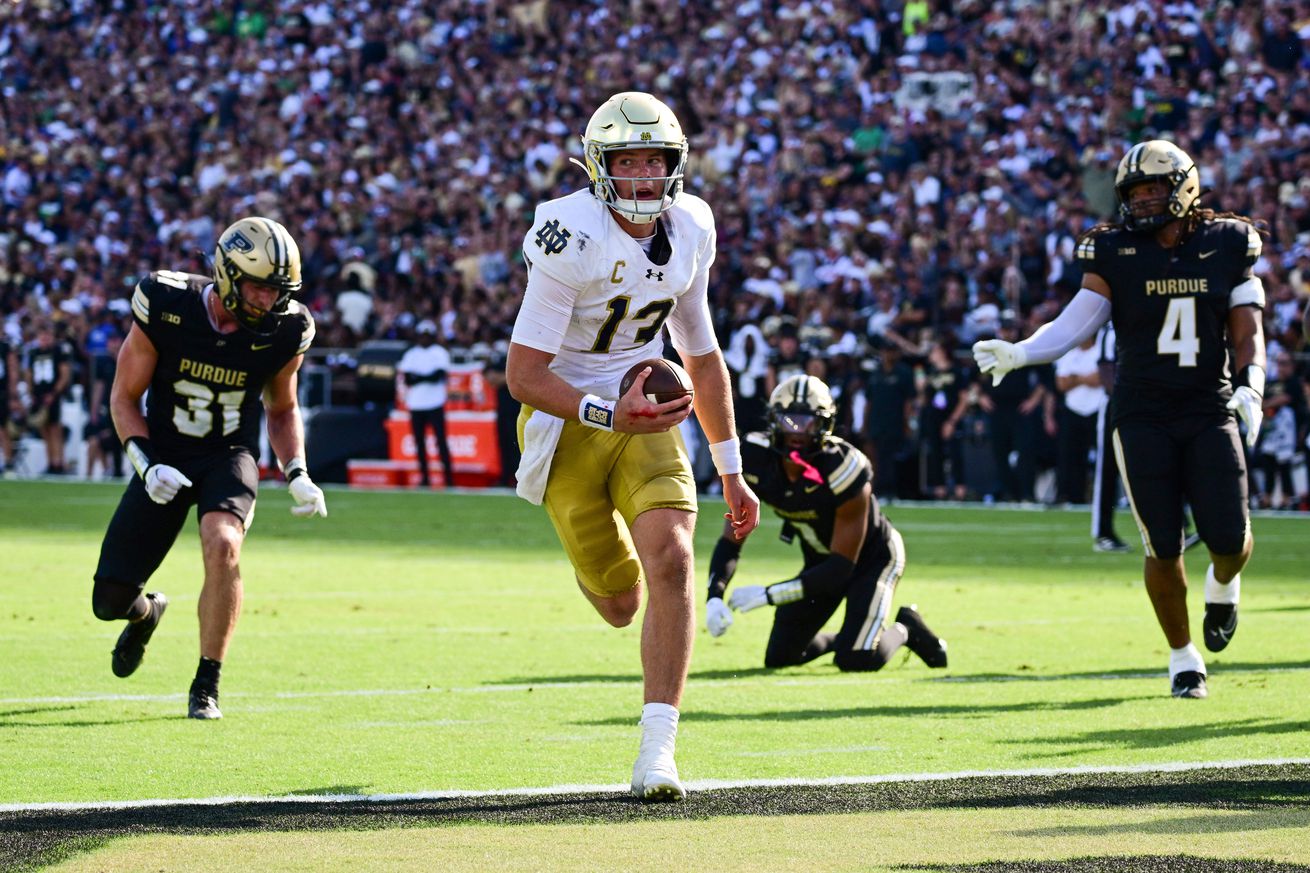 NCAA Football: Notre Dame at Purdue