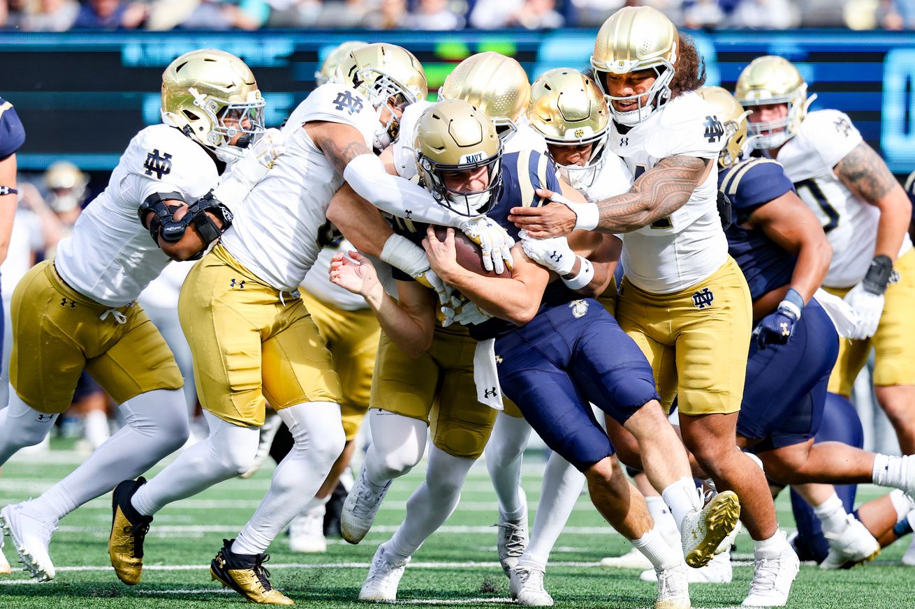 COLLEGE FOOTBALL: OCT 26 Notre Dame vs Navy