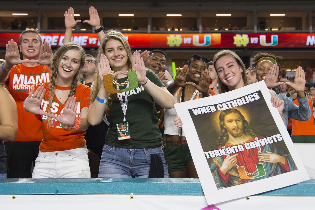 COLLEGE FOOTBALL: NOV 11 Notre Dame at Miami