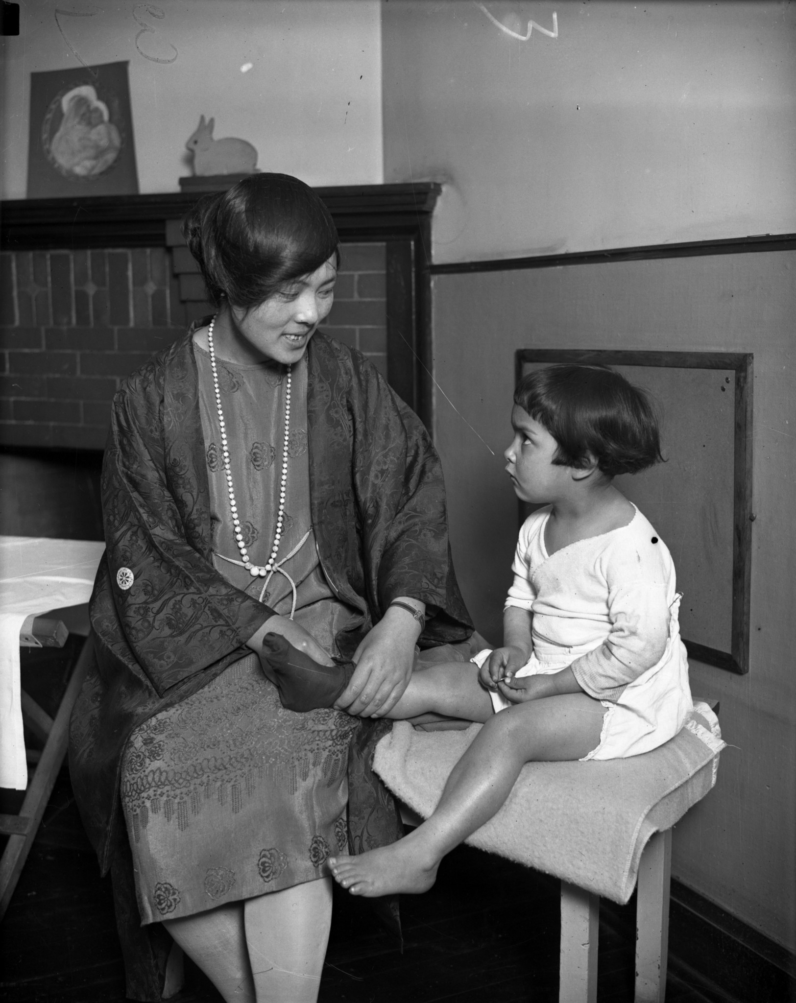 Tami Yamamuro, left, a protege of Jane Addams, at Hull...