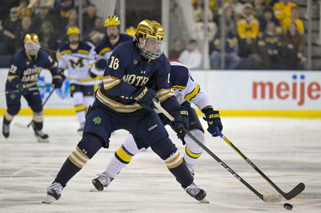 COLLEGE HOCKEY: FEB 23 Notre Dame at Michigan