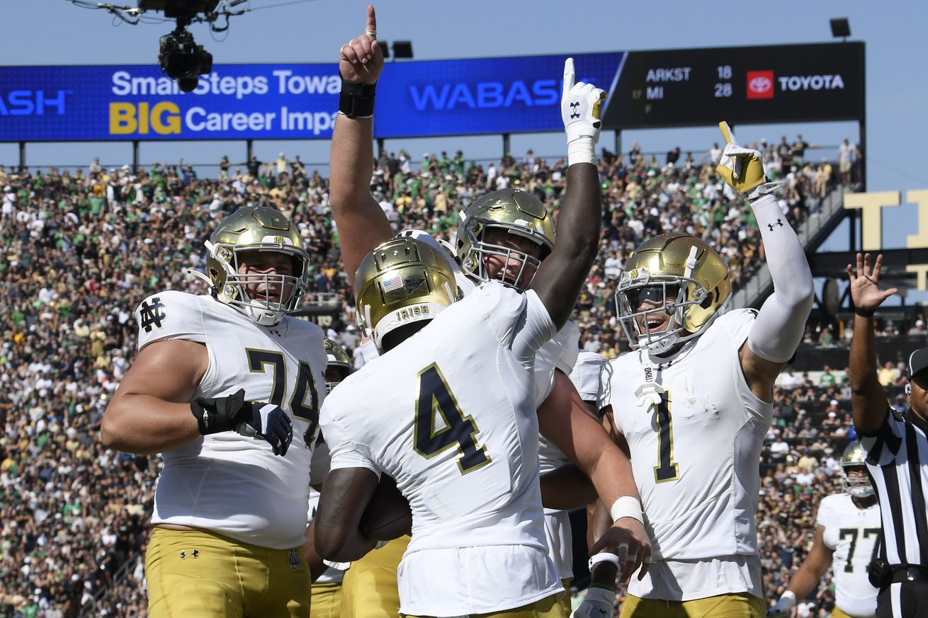 COLLEGE FOOTBALL: SEP 14 Notre Dame at Purdue