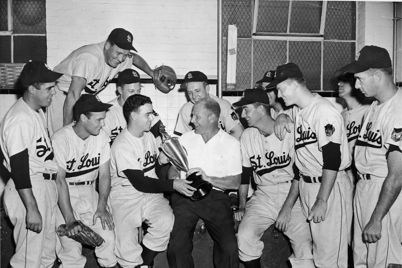 St. Louis Browns Present Veeck With Trophy