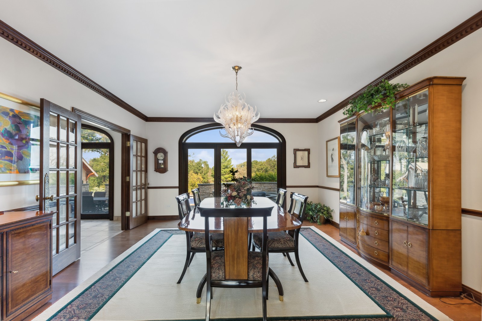 A nine-bedroom mansion on a gated, 53-acre estate in Grayslake...