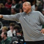 Milwaukee Bucks head coach Doc Rivers calls a play