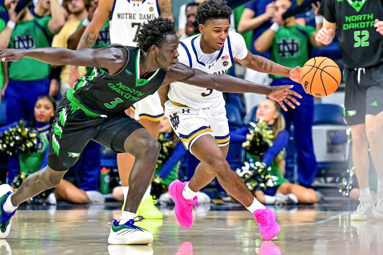 NCAA Basketball: North Dakota at Notre Dame