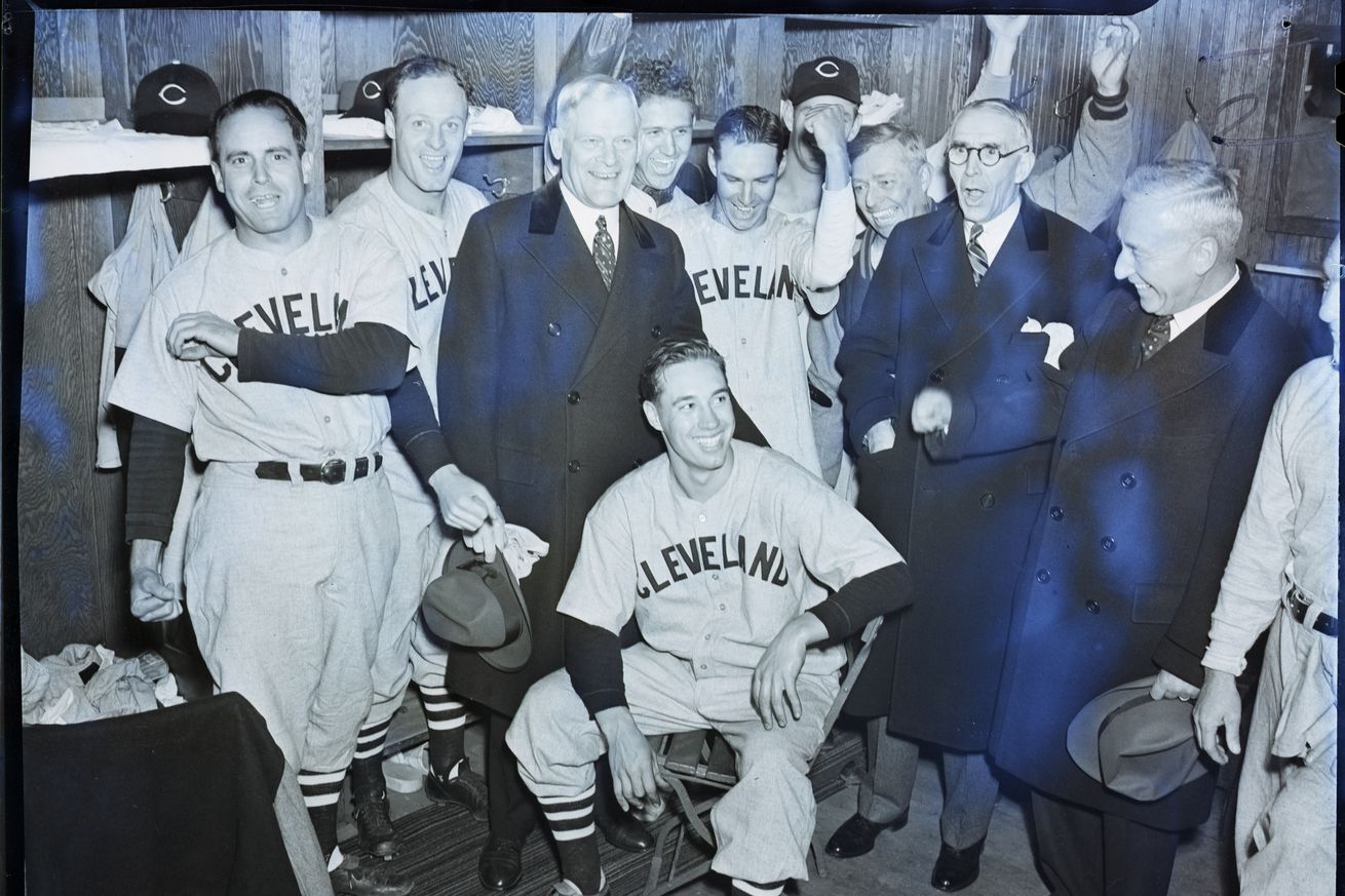 Cleveland Indians Team Around Bob Feller