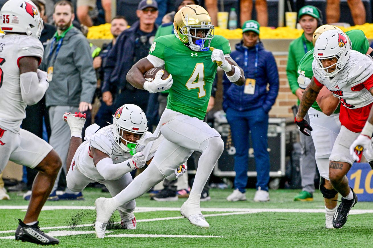 NCAA Football: Louisville at Notre Dame