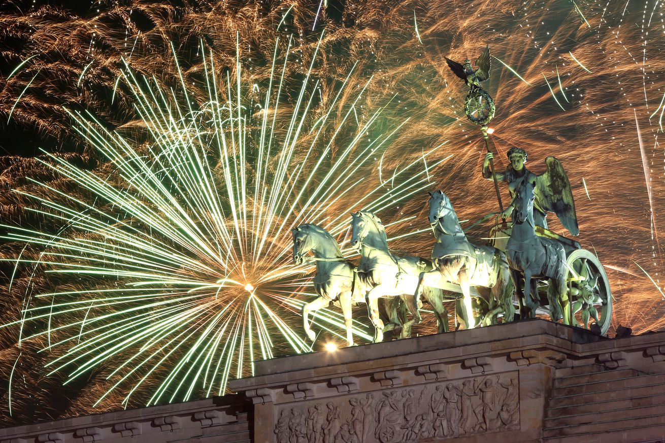 Berlin Celebrates News Year’s Eve With Fireworks