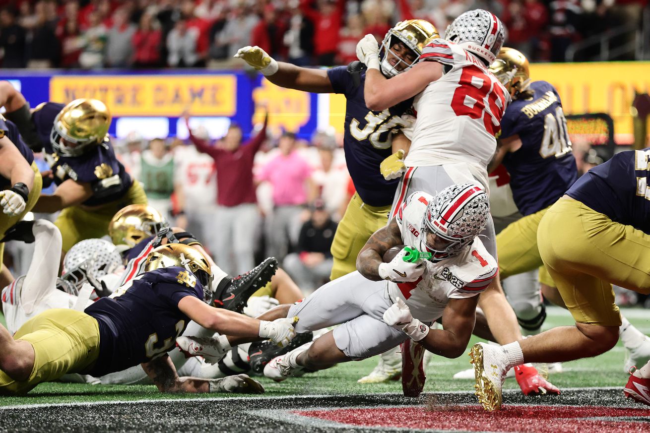 2025 CFP National Championship Presented by AT&T- Ohio State v Notre Dame