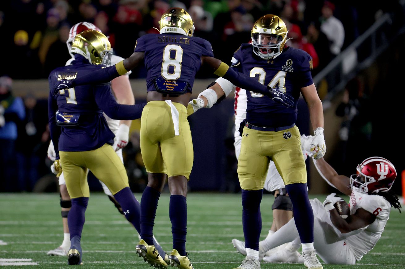 NCAA Football: CFP National Playoff First Round-Indiana at Notre Dame