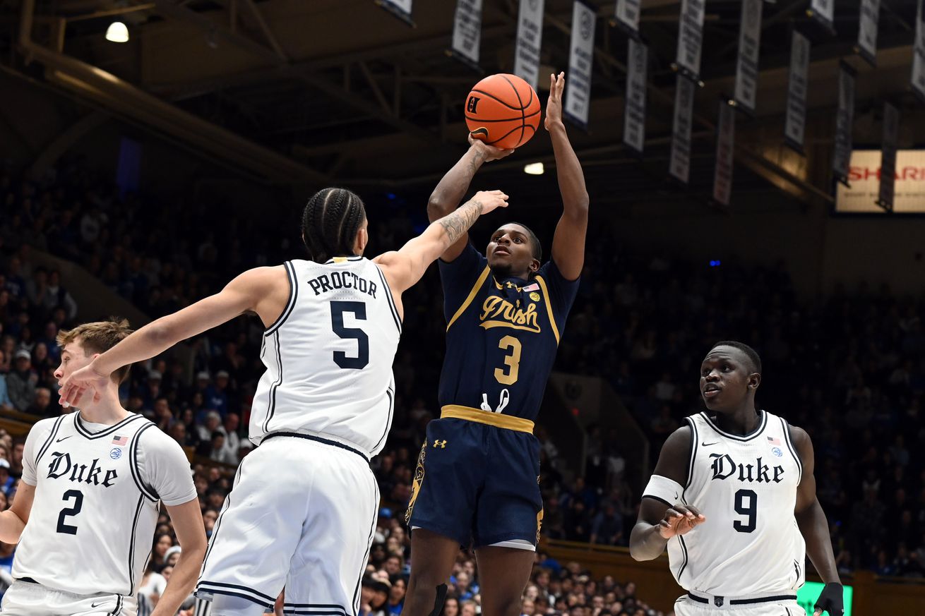 NCAA Basketball: Notre Dame at Duke