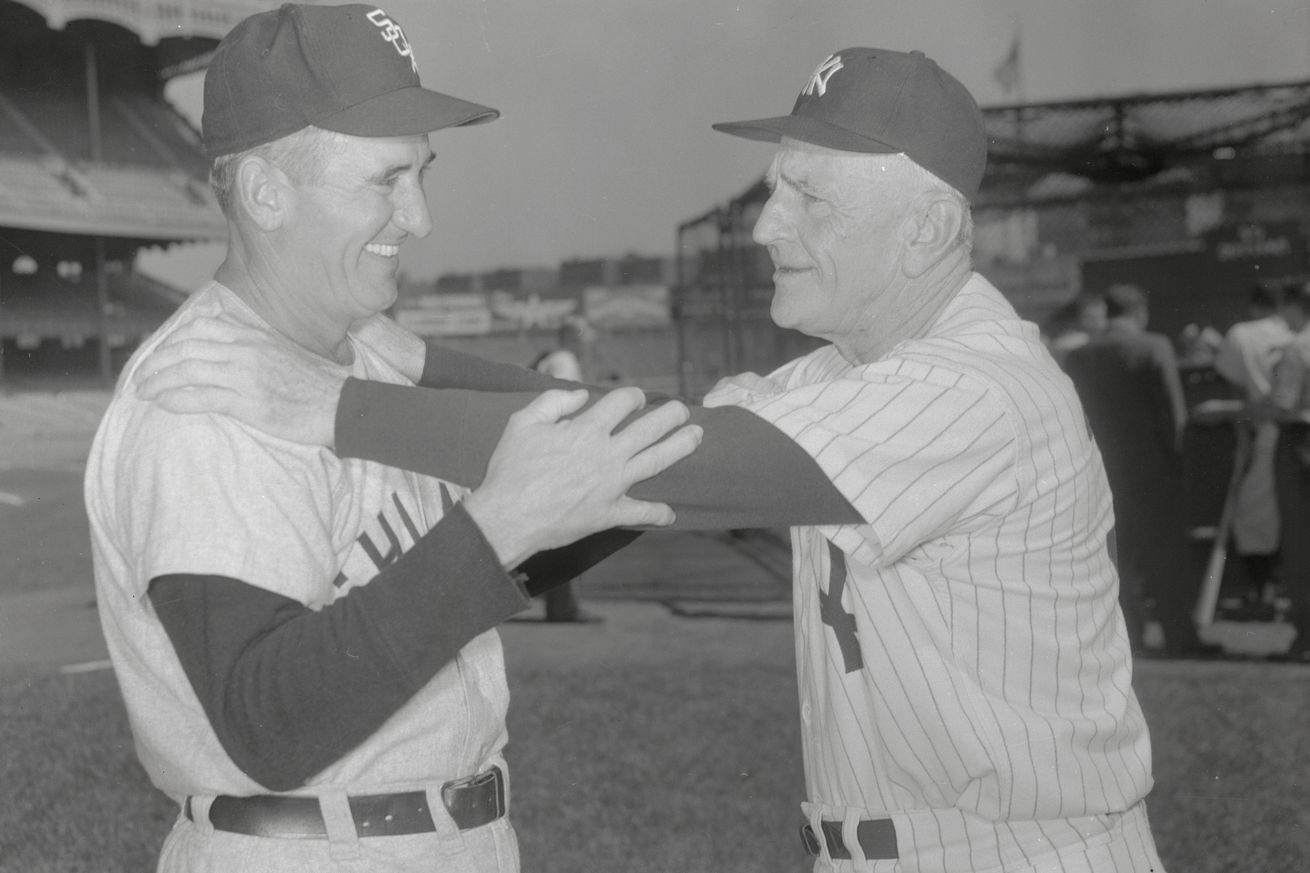 Casey Stengel with Al Lopez