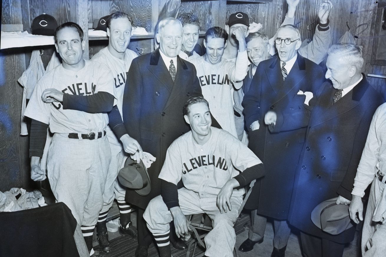 Cleveland Indians Team Around Bob Feller