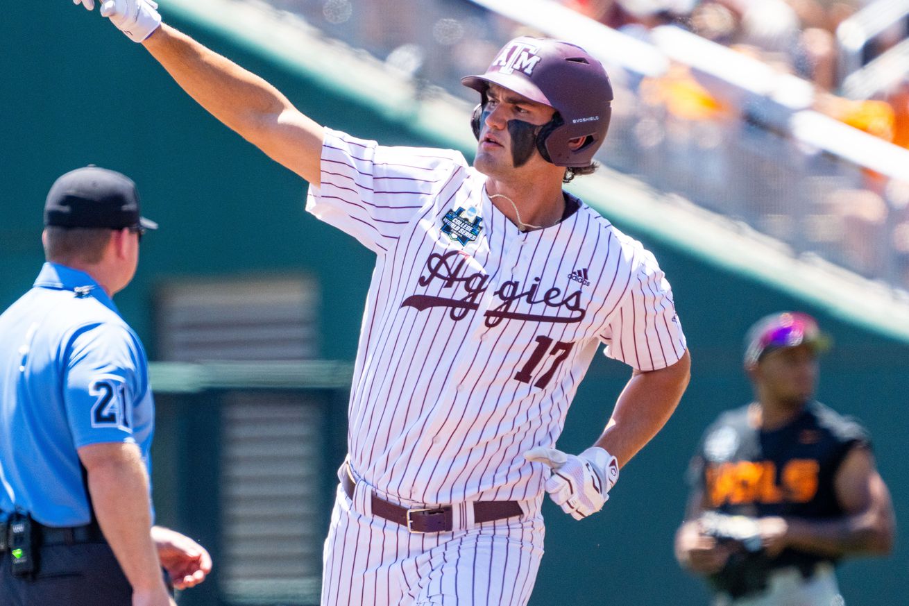 NCAA Baseball: College World Series-Tennessee v Texas A&M