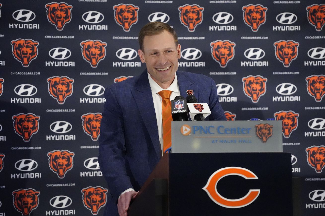 NFL: Chicago Bears head coach Ben Johnson introductory press conference